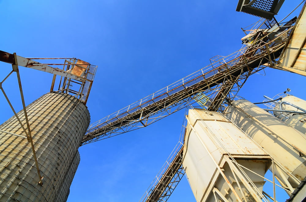 Abstract view of a cement plant