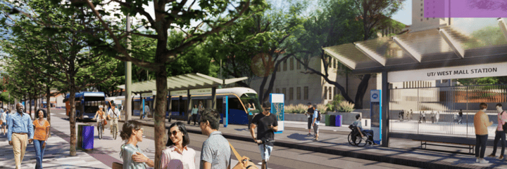 Austin light rail rendering ATP