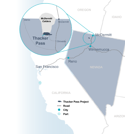 Thacker Pass Lithium Mine Plant Nevada