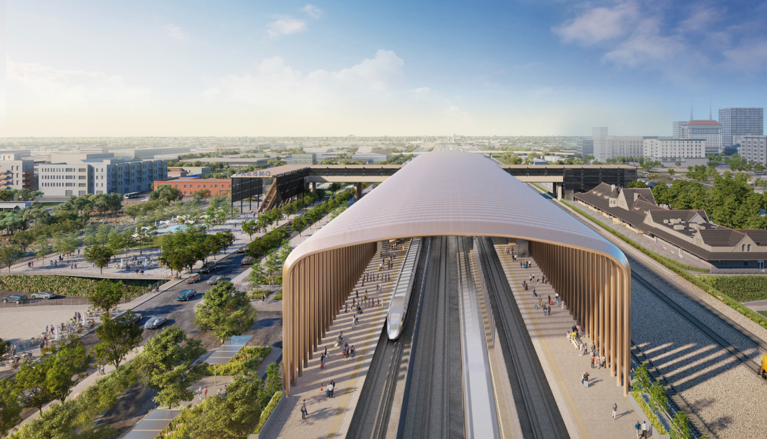 fresno rendering high speed rail california HSR