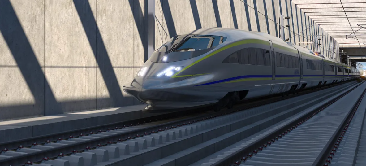 rendering high speed rail california HSR